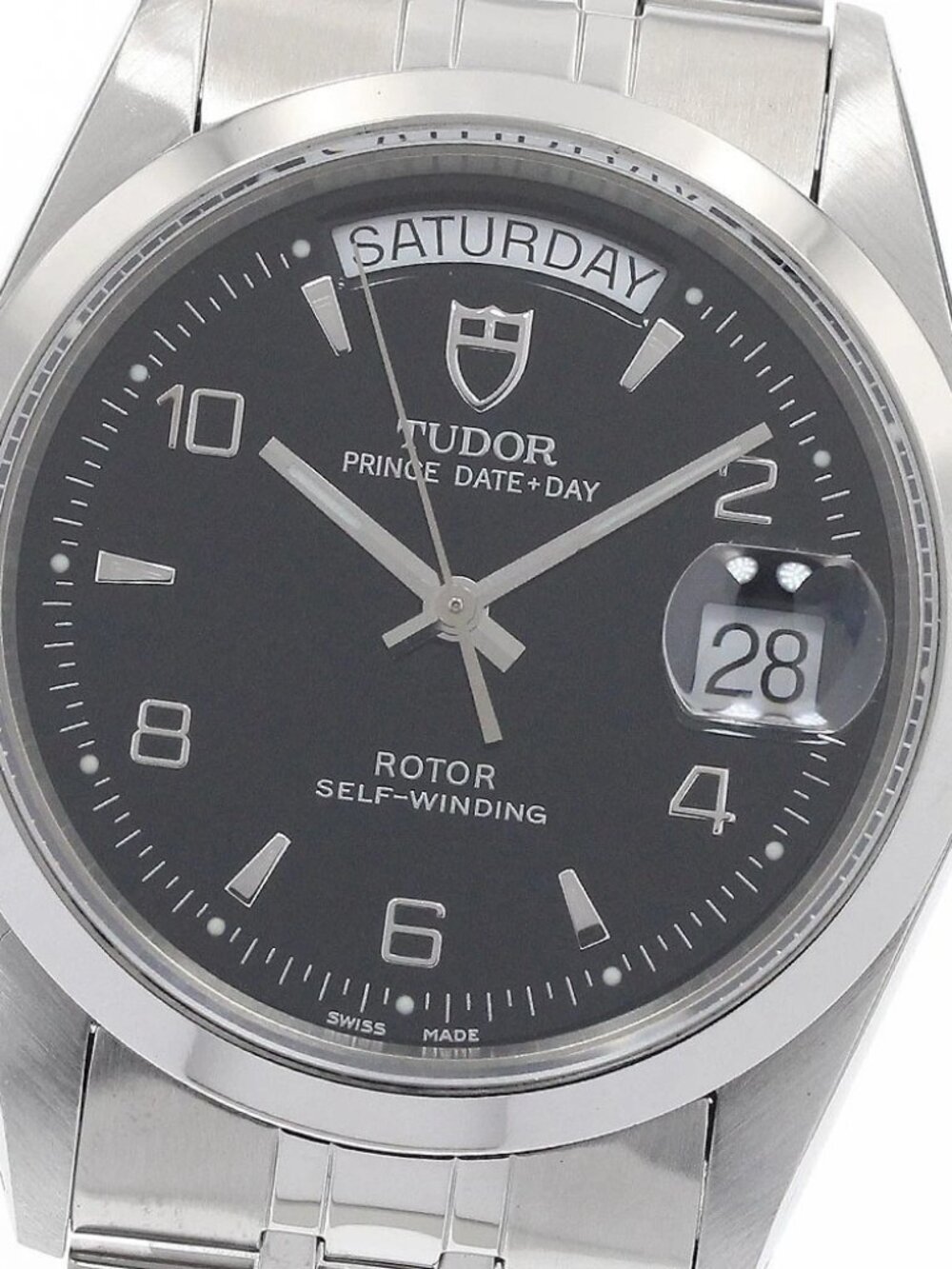 TUDOR Prince Date Day 76200 black Dial Automatic Men's Watch_943005